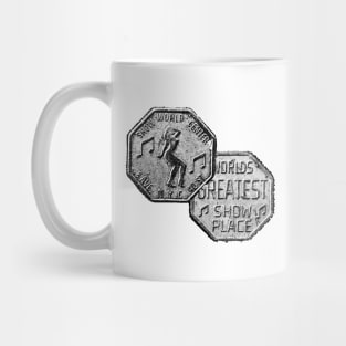 Vintage 42nd St. Peepshow Token - NYC 1980's Mug